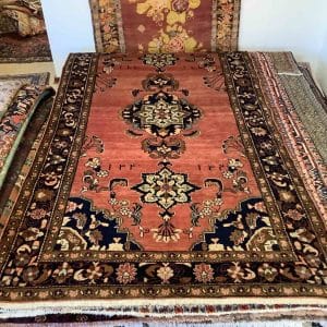 Vintage iransk Liliyan tæppe