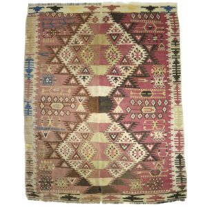 Tyrkisk antik Anatolsk Kayseri kelim