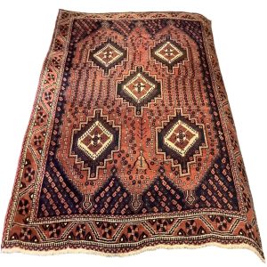 Vintage iransk Afshar tæppe