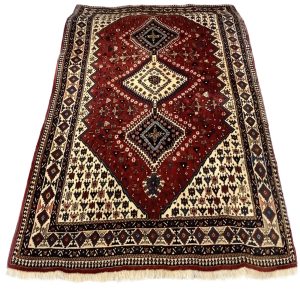 Vintage iransk Afshar tæppe