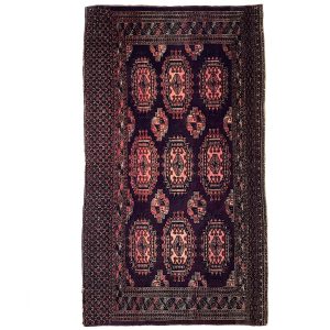 Antikt turkmensk Saryk chuval m. silke tæppe