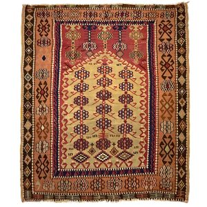 Antikt Anatolsk Erserum bede tæppe, kelim