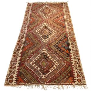 Vintage  tyrkisk Malatya kelim tæppe