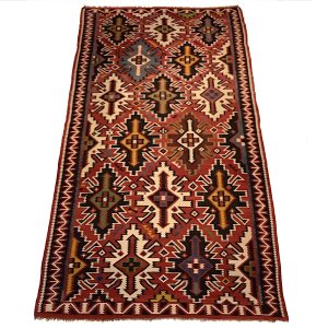 Antikt kaukasisk Kuba kelim tæppe