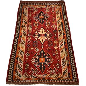 Iransk Kasquai vintage kelim tæppe