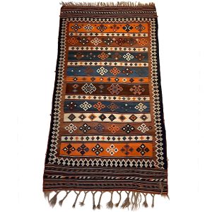 Iransk Kasquai vintage kelim tæppe