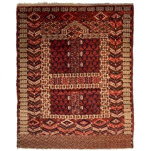 Antikt turkmensk Tekke / Enzi ægte tæppe