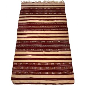 Antikt marokkansk Zemmour kelim tæppe