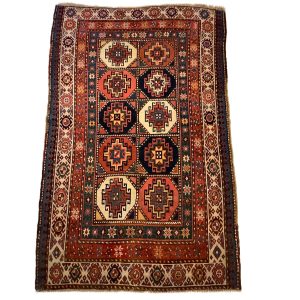 Antikt kaukasisk Gendje tæppe