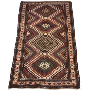 Antikt kaukasisk Chelaberd tæppe