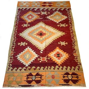 Tyrkisk Denizli Ortakoy Cal kelim tæppe