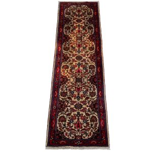 Iransk vintage Roudbar tæppe løber