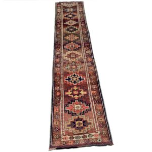 Irakisk vintage Hartuchi tæppe løber