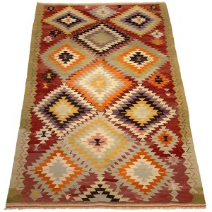 Tyrkisk vintage Denizli kelim