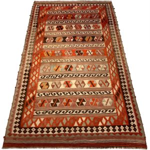 Vintage Iransk Kasquai kelim