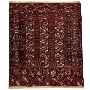 Vintage Turkmensk Bochara tæppe