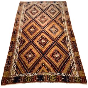 Tyrkisk vintage Fethiye kelim