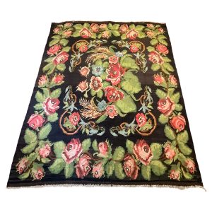 Tyrkisk rosen kelim tæppe