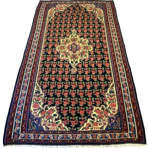 Vintage persisk Bidjar/Senne kelim tæppe