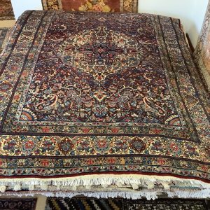 Vintage iransk Kirman tæppe