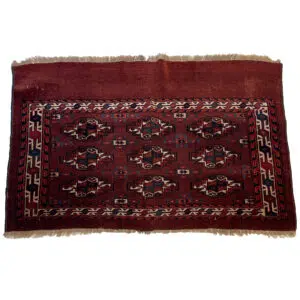 Turkmensk Yomut Chuval tæppe
